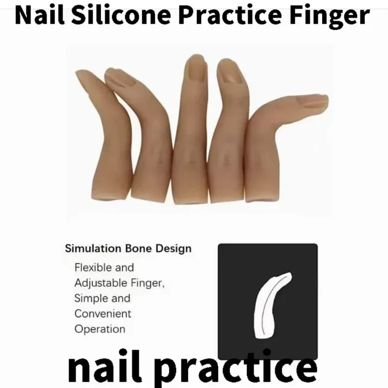 DEDOS DE  PRÁCTICA DE SILICONA