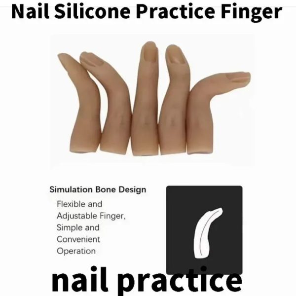 DEDOS DE  PRÁCTICA DE SILICONA