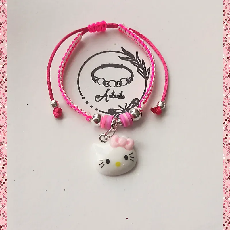 Pulso tejido de Hello Kitty