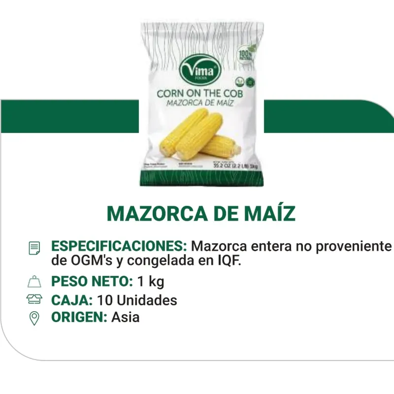 MAZORCA MAIZ (CN) 10X1 KG 1000472 PRECIO 3.25