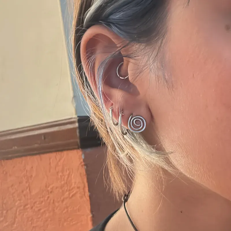 Aretes de espiral de acero inoxidable (pequeños)