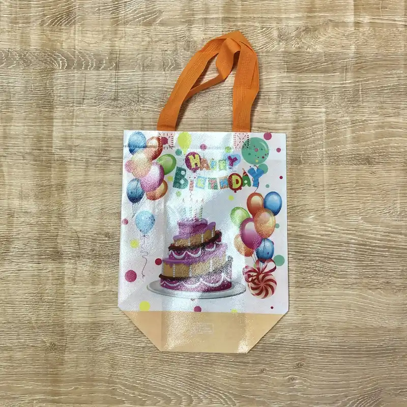 Bolsa de regalo color naranja