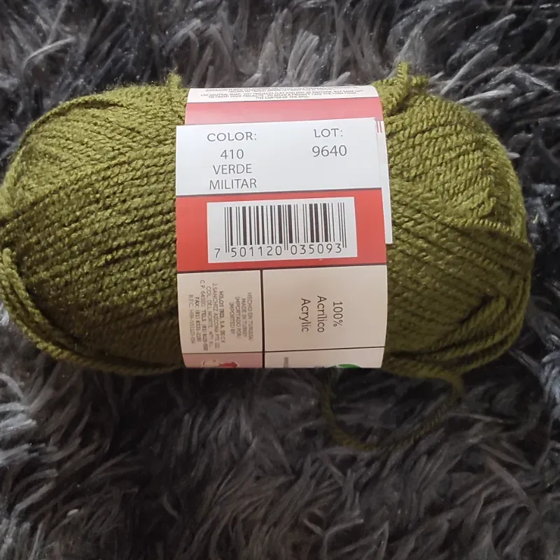 Estambre verde militar