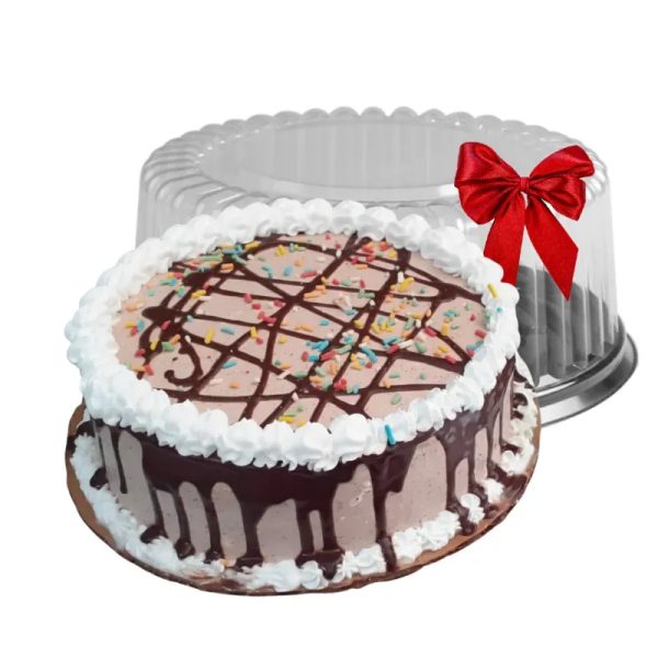 Cake de Capuccino (vestido con Nata y relleno con merengue de Chocolate) - 24x7cm (Reserva 24h)