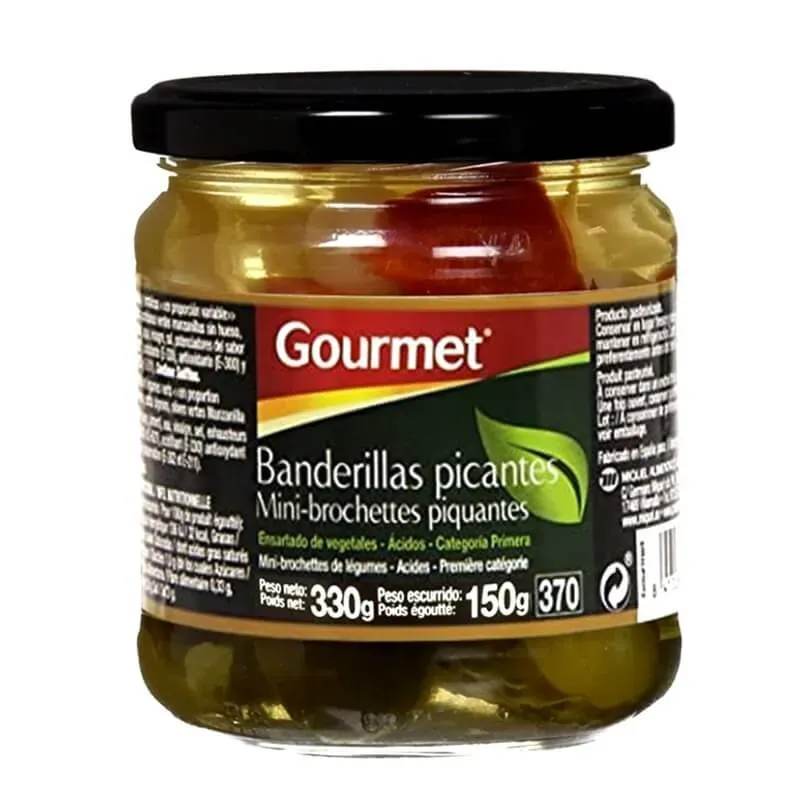 Banderillas picantes gourmet