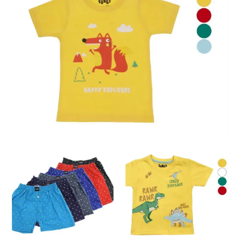 Conjunto de Camisetas y Shorts para Bebé