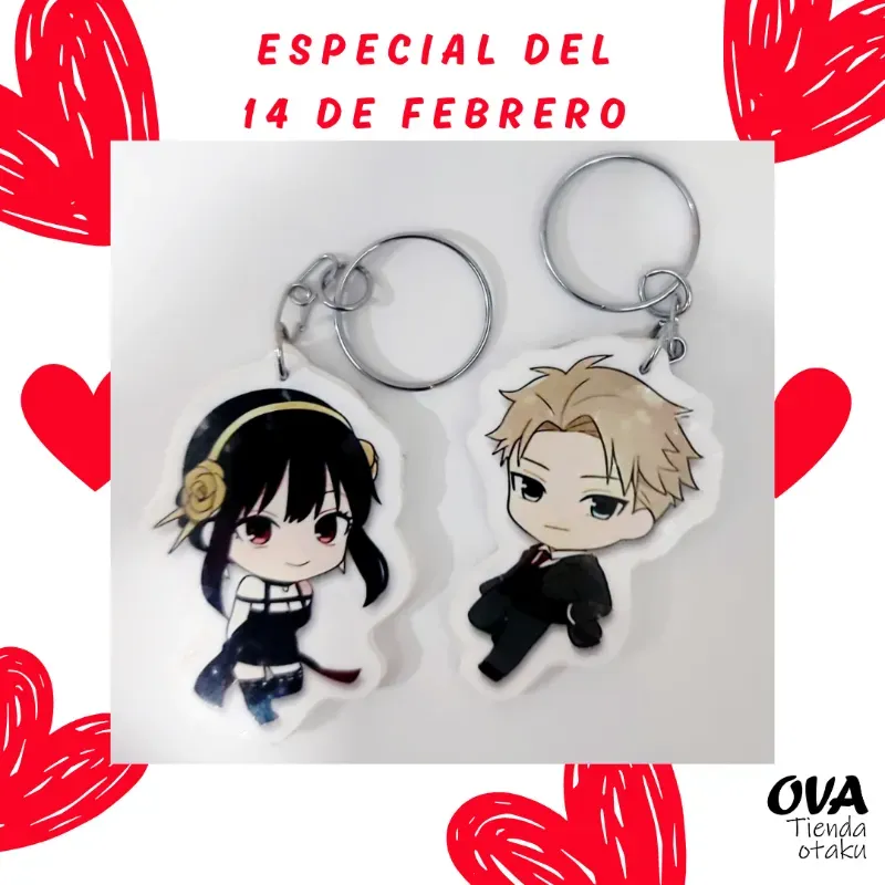  Pareja de llaveros Loid + Yor (Spy X Family)