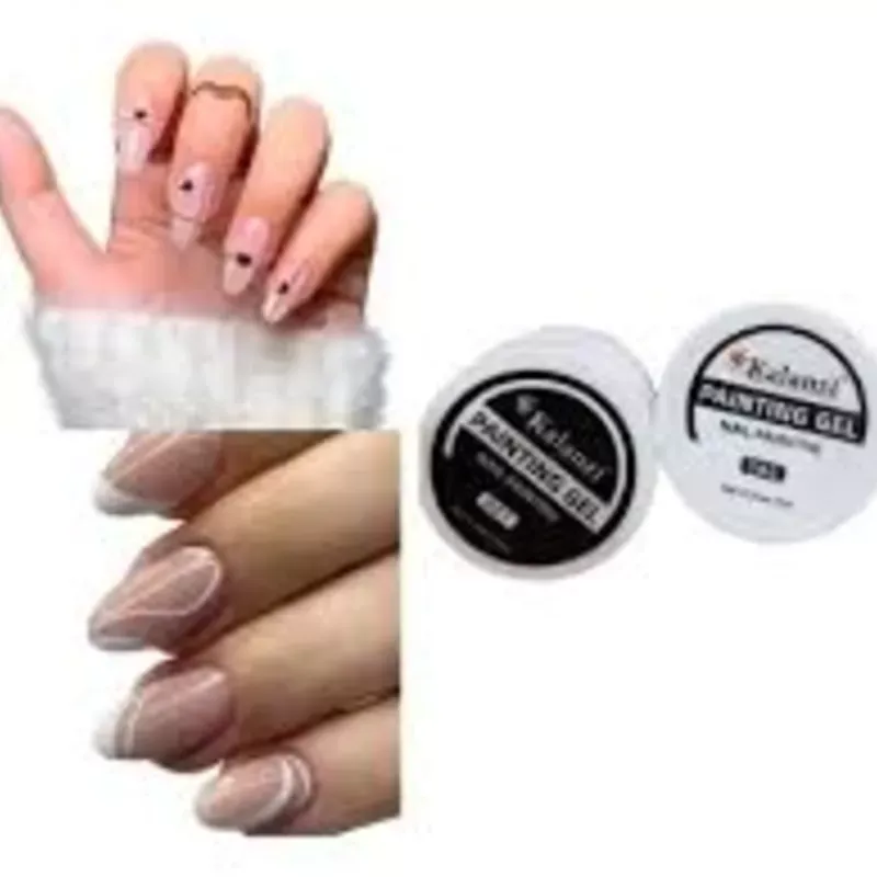 Pareja painting gel blanco y negro