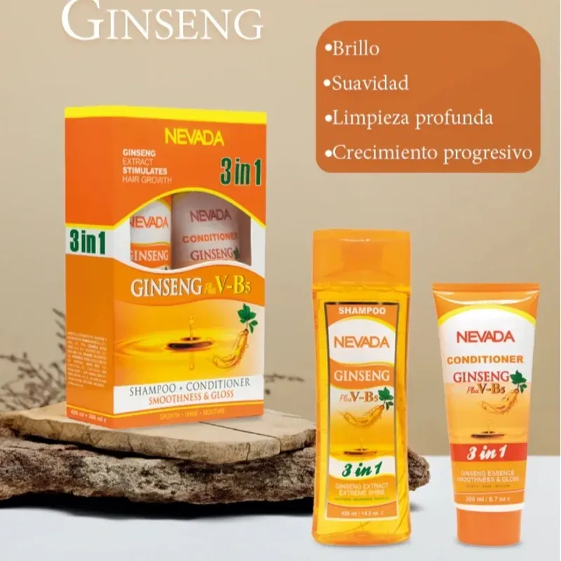 Shampoo y Acondicionador de Ginseng