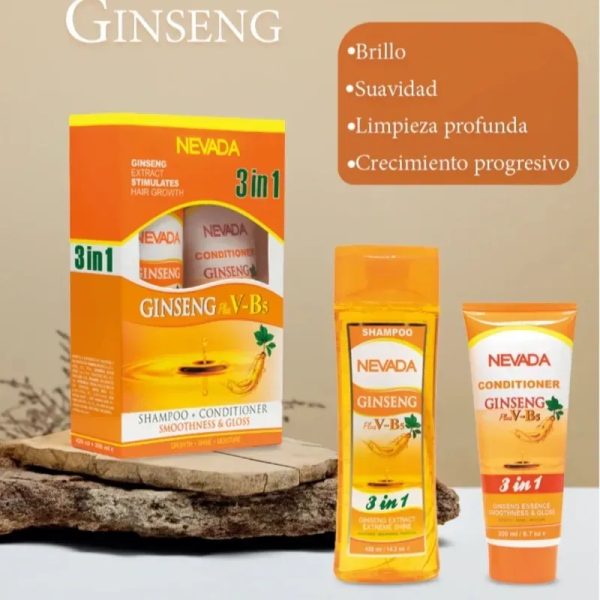 Shampoo y Acondicionador de Ginseng
