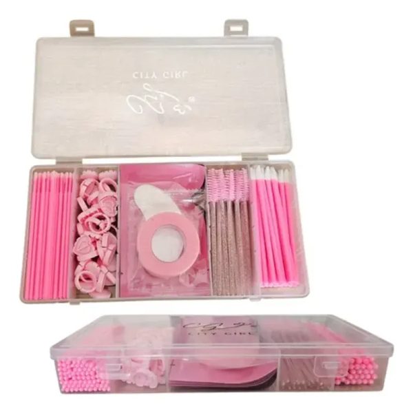 KIT CON UTENSILIOS PARA PESTAÑAS
