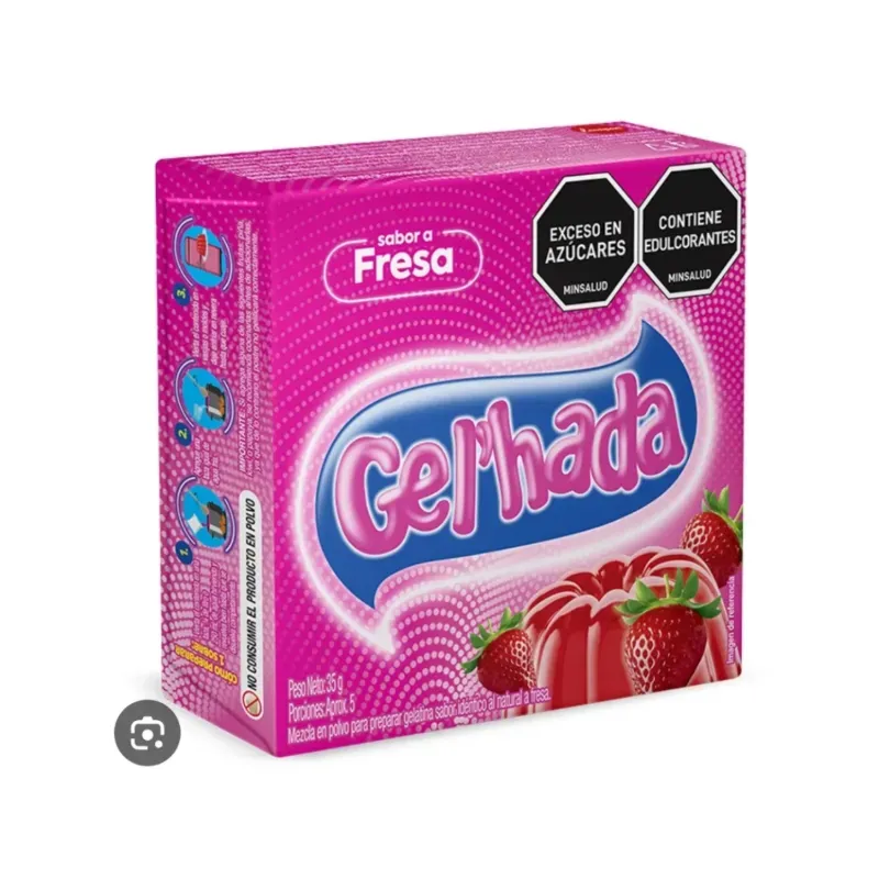 Gelatina de fresa (5 porciones)