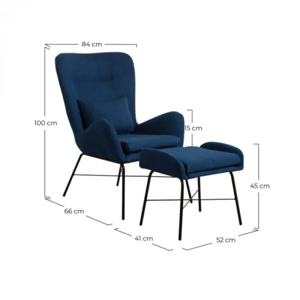 Sillón con Reposapies