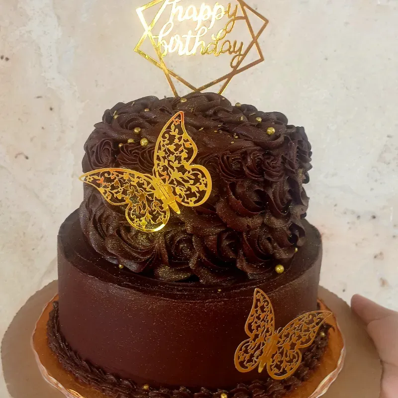 Cake dos pisos decorar cacao