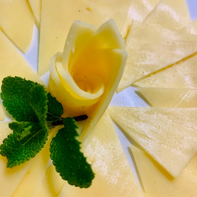 Tabla de queso gouda