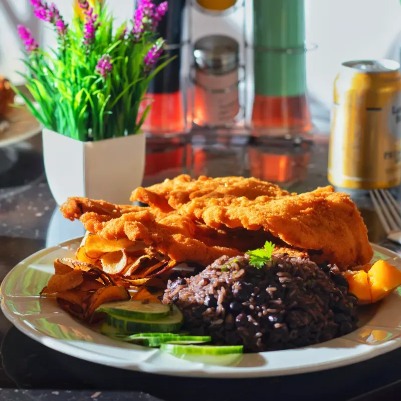 Bistec de cerdo empanado (220 g)