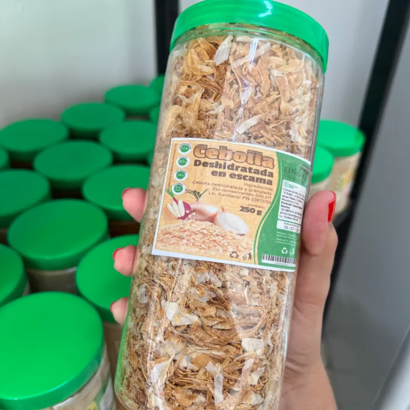 Cebolla  deshidratada en escamas