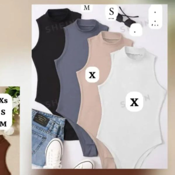  Body básico sin mangas – Colores variados