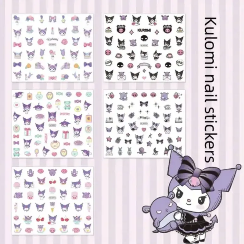 Stickers para uñas temática Kuromi