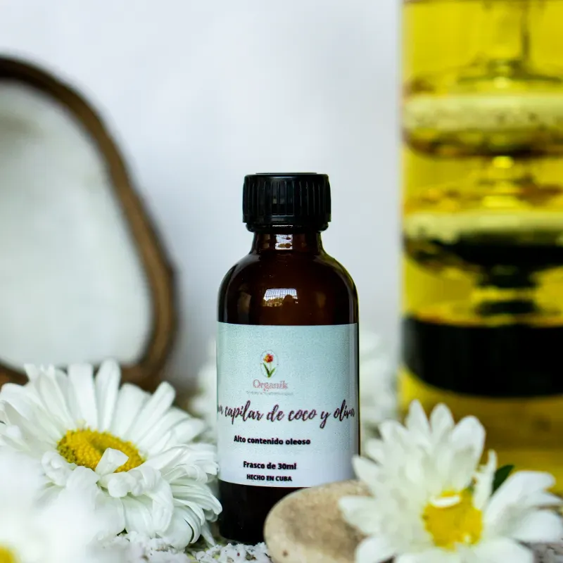 Sérum capilar de coco y oliva