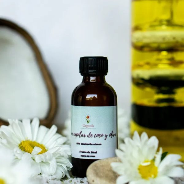 Sérum capilar de coco y oliva