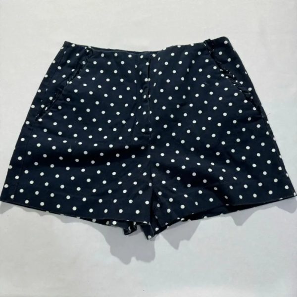Short Azul de Lunares Bolsillos con Vuelos