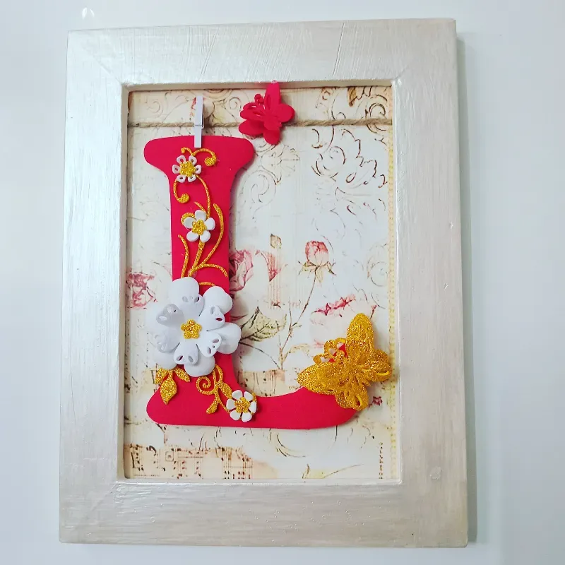 Cuadros de letras enmarcadas