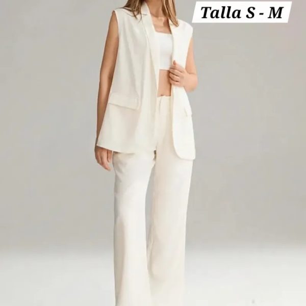Conjunto de bleiser beige