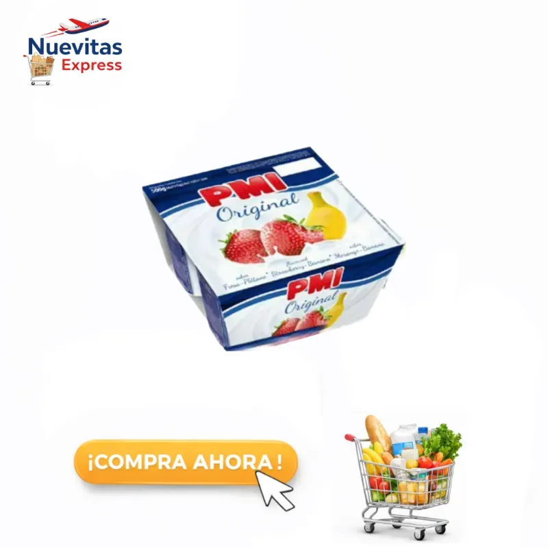 Set de 4 Yogurt de Fresa con Platanito