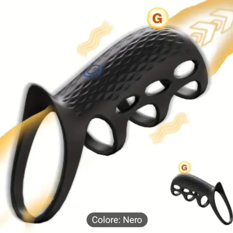 Anillo vibrador de manga para el pene