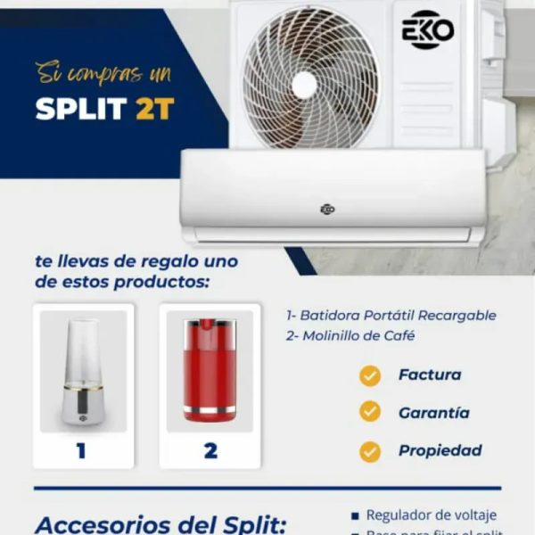 ❄️SPLIT AIRE ACONDICIONADO 2T MARCA EKO