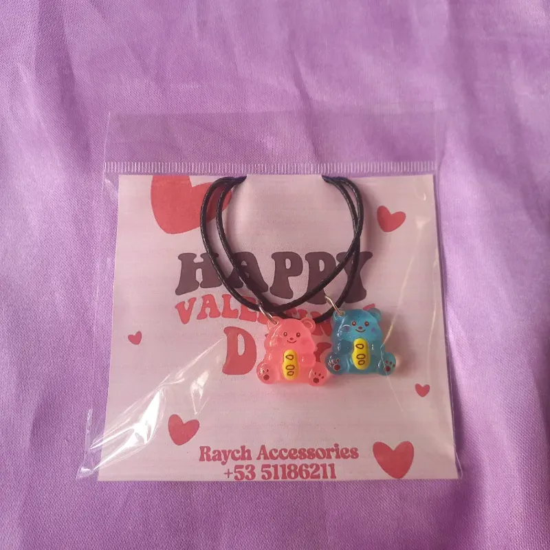 Pareja de collares de ositos