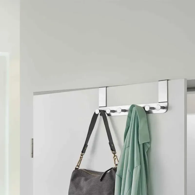 Perchero de puerta de acero inoxidable