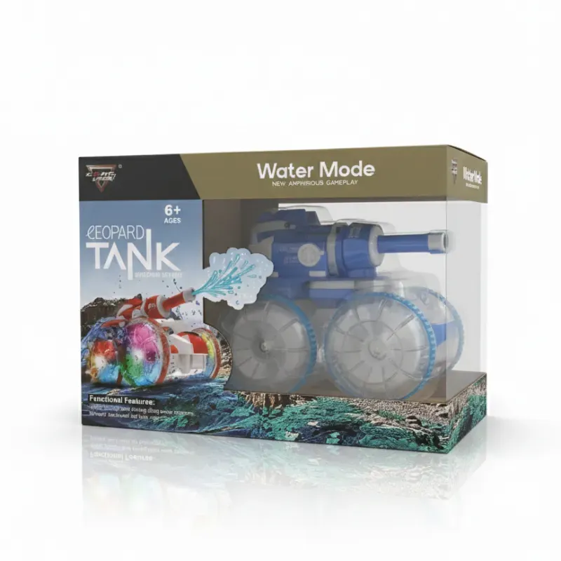Tanque Anfibio Leopard R/C 2-en-1: ¡Tierra y Agua!
