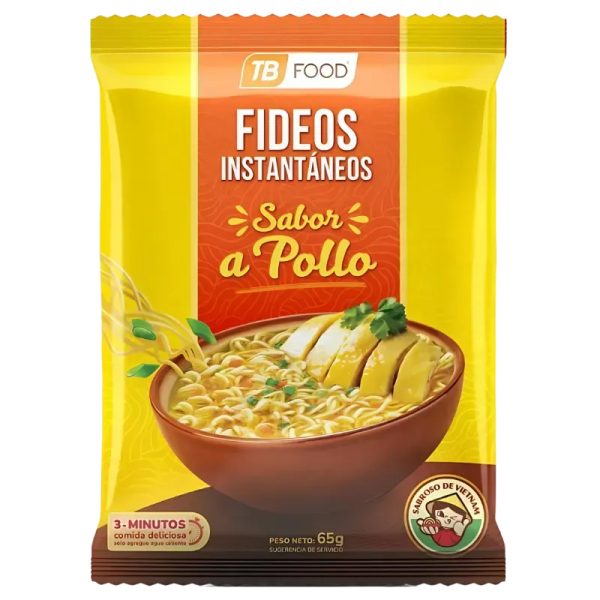Fideos instantáneos de pollo