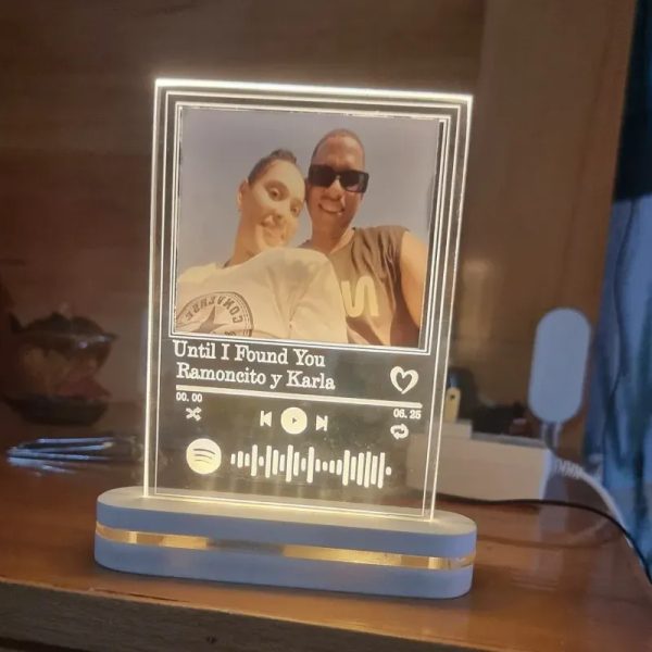 Lámparas led con escaner para música  y foto