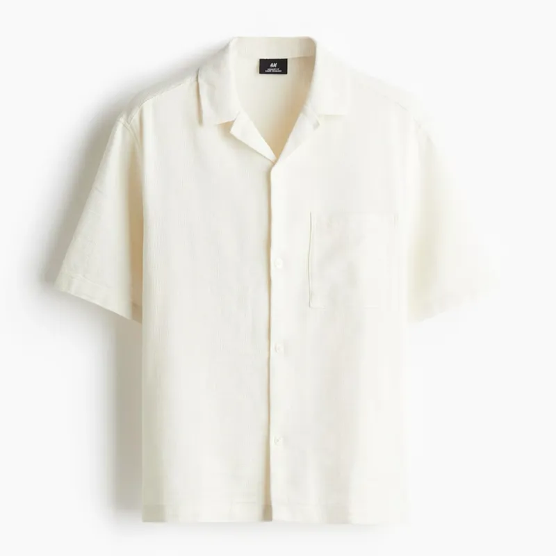Camisa resort con textura