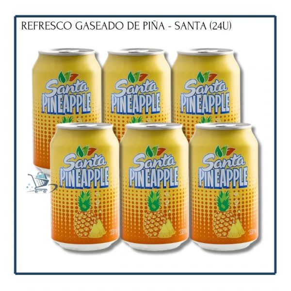 Refresco Gaseado Piña - Santa 330ml (6u)
