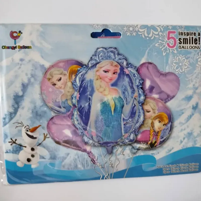 Set de globos de 5 piezas temáticos y de fiesta