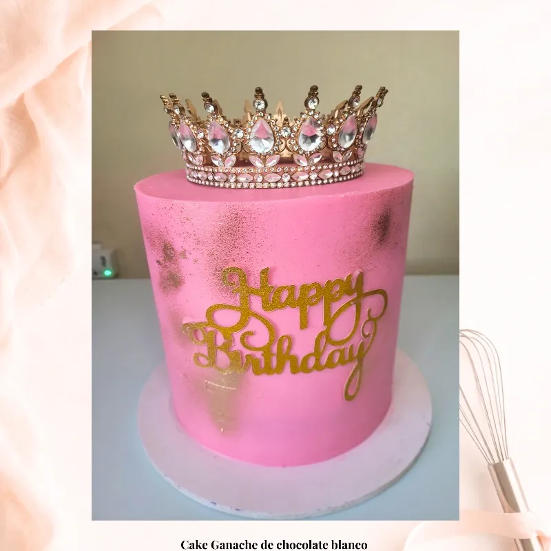 Cake decorado con GANACHE DE CHOCOLATE