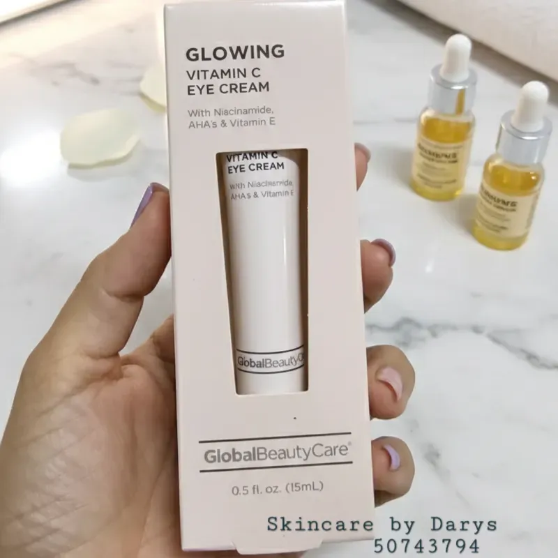 ️Crema de Contorno de ojos de Vitamina C con Niacinamida, AHA y Vitamina E ️