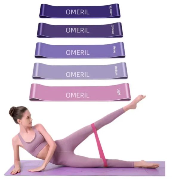 ️‍♀️ Set de Bandas de Resistencia OMERIL – 5 niveles 