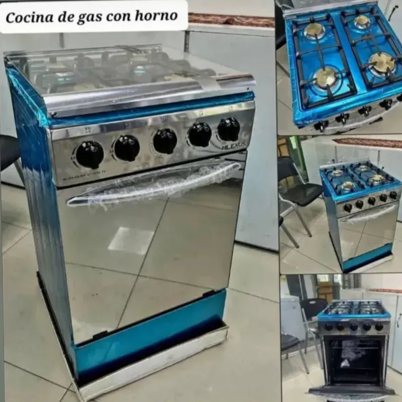 Cocina de gas 4Q con horno