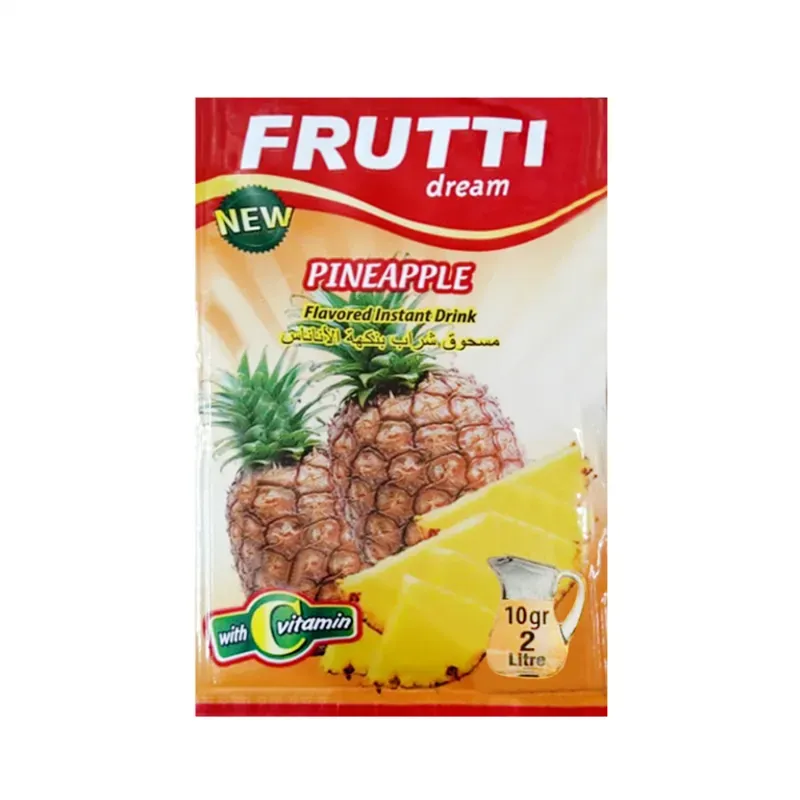Refresco Frutti Dream Pineapple (Bebida instantánea con sabor a piña).
