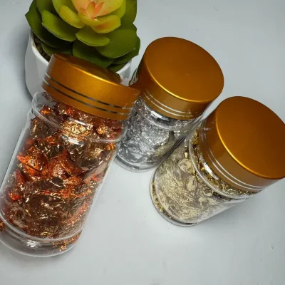 Trío de papel oro grande