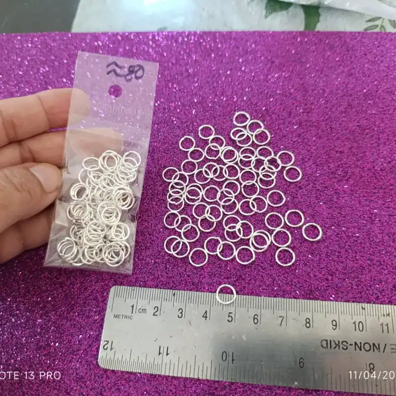 Argolla plateada de 8mm (1.0x8 AR-A)