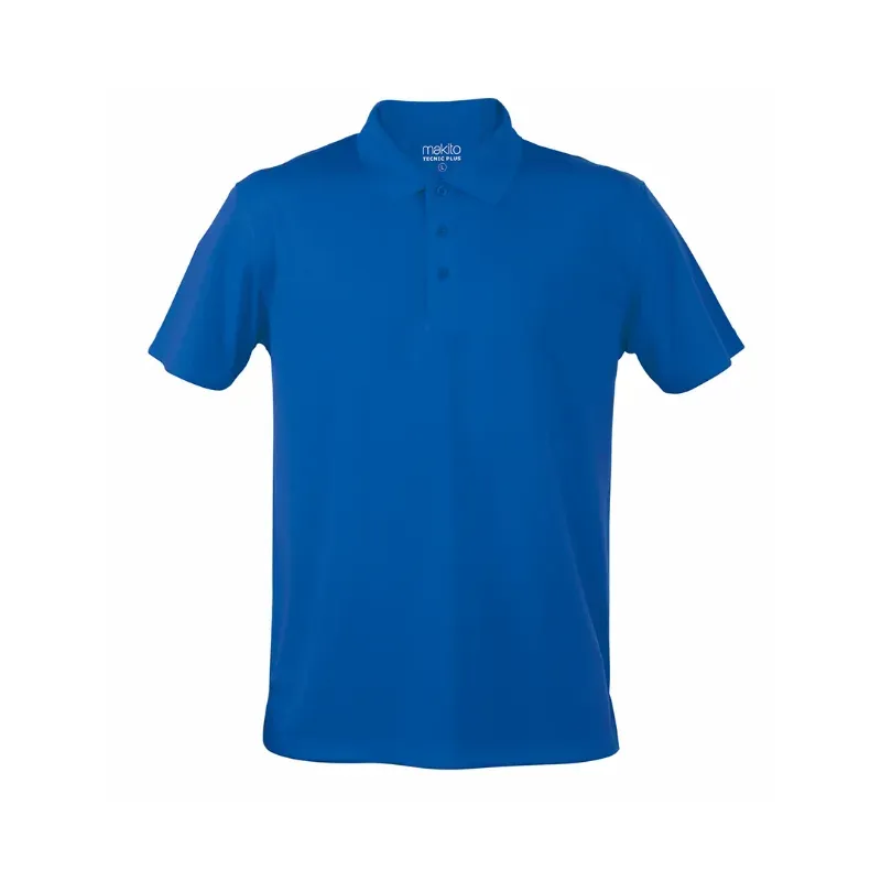 Pulóver de cuello estilo polo azul