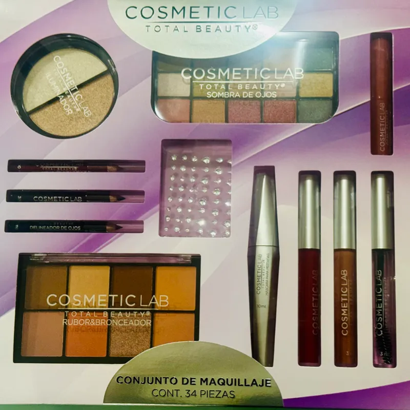 Conjunto de maquillaje, contiene 34 piezas Cosmetic Lab