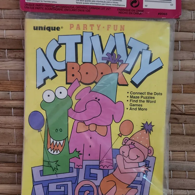 Libro de actividades para fiestas