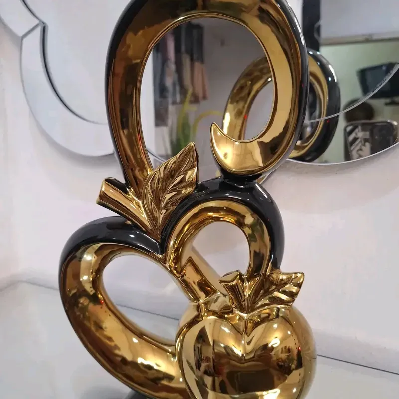 Adorno  Corazón Dorado